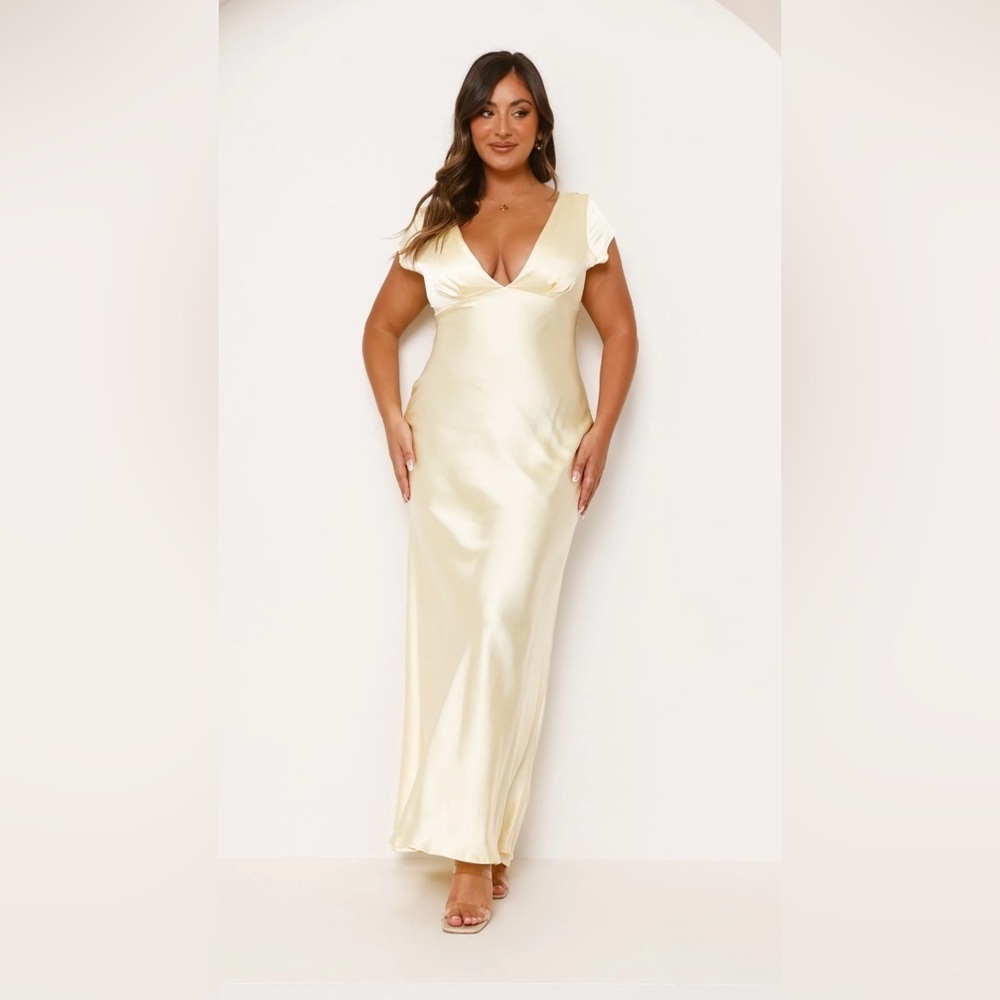 NWT Billy J Amelia Maxi Dress - Yellow, Sz 14